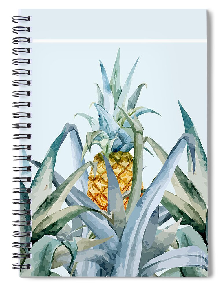 Summer Spiral Notebook featuring the painting Tropical Feeling by Mark Ashkenazi