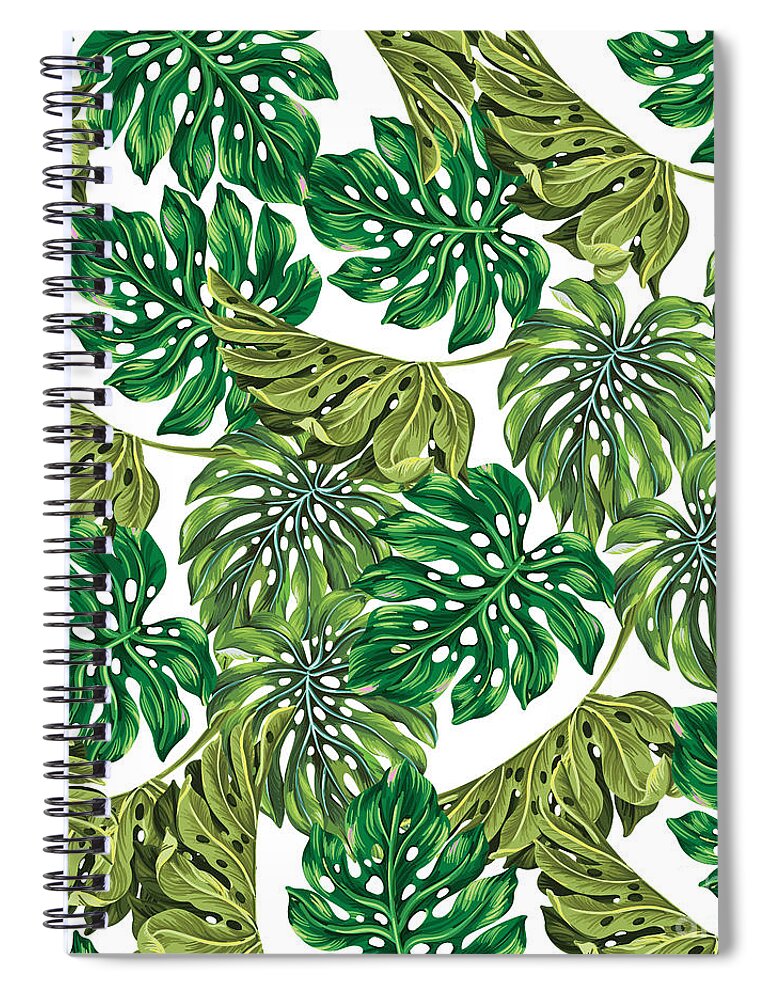 Summer Spiral Notebook featuring the photograph Tropical Haven by Mark Ashkenazi