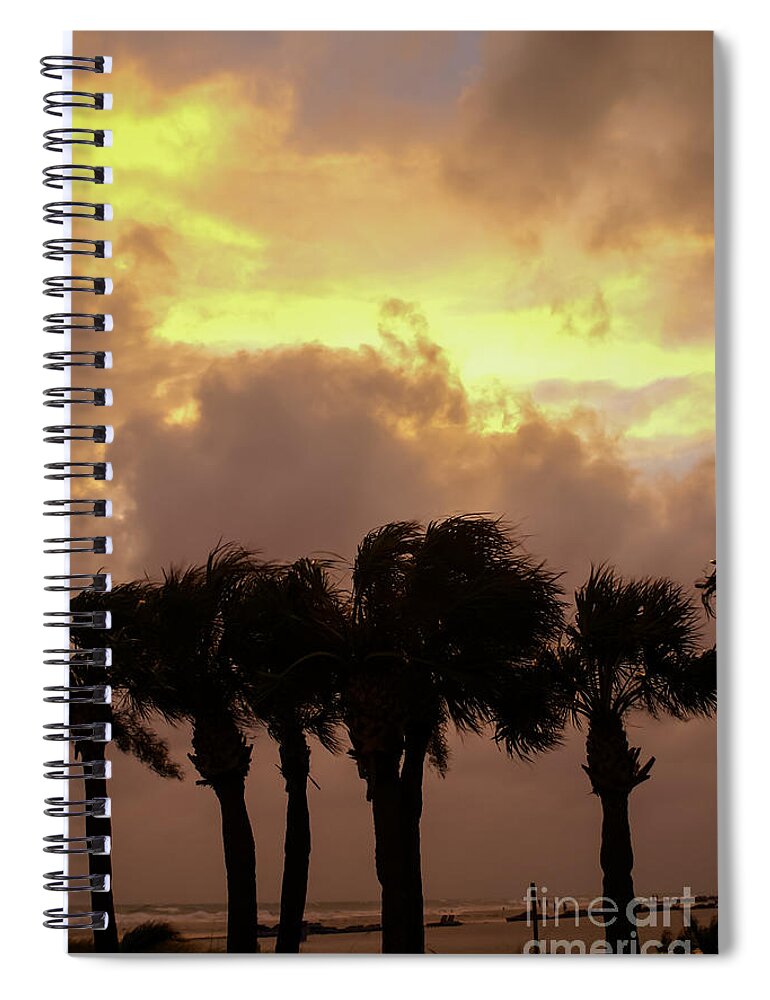 St Pete Beach Spiral Notebook featuring the photograph Tropical Stormy Skies by Jennifer White