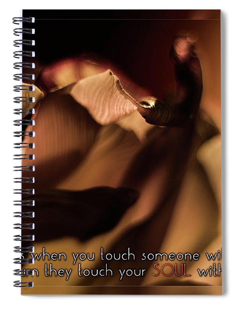 Card Spiral Notebook featuring the photograph True Love Card by Wolfgang Stocker