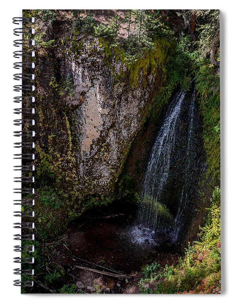 Trujillo Meadow Reservoir Waterfall - Colorado Spiral Notebook featuring the photograph Trujillo Meadow Reservoir Waterfall - Colorado by Debra Martz