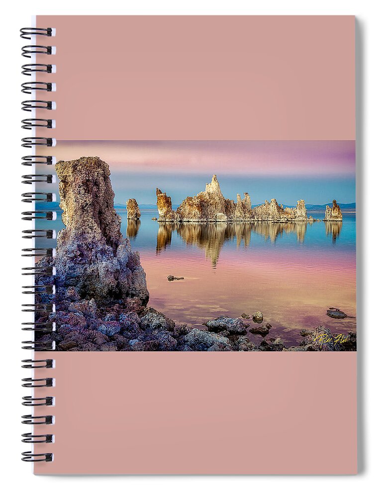 California Spiral Notebook featuring the photograph Tufas at Mono Lake by Rikk Flohr