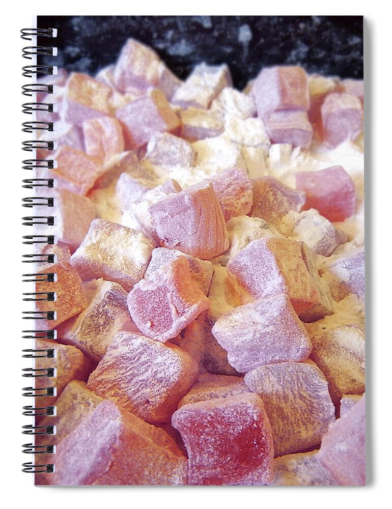 Rahat Lokum Spiral Notebook featuring the photograph Turkish Delight by Nina Ficur Feenan