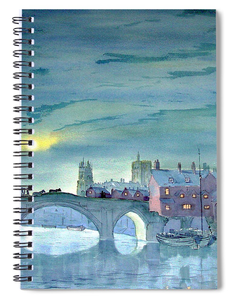 Watercolour Spiral Notebook featuring the painting Turner's York by Glenn Marshall
