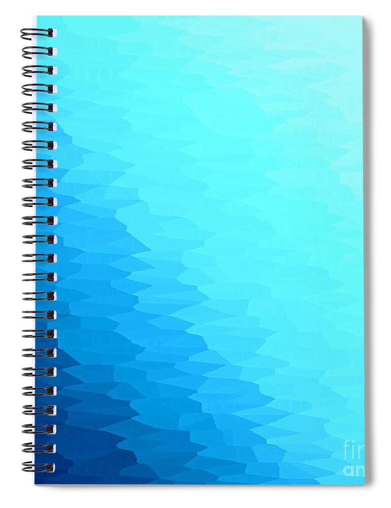 Blue Watercolor Paint Texture Spiral Notebook by 4khz 