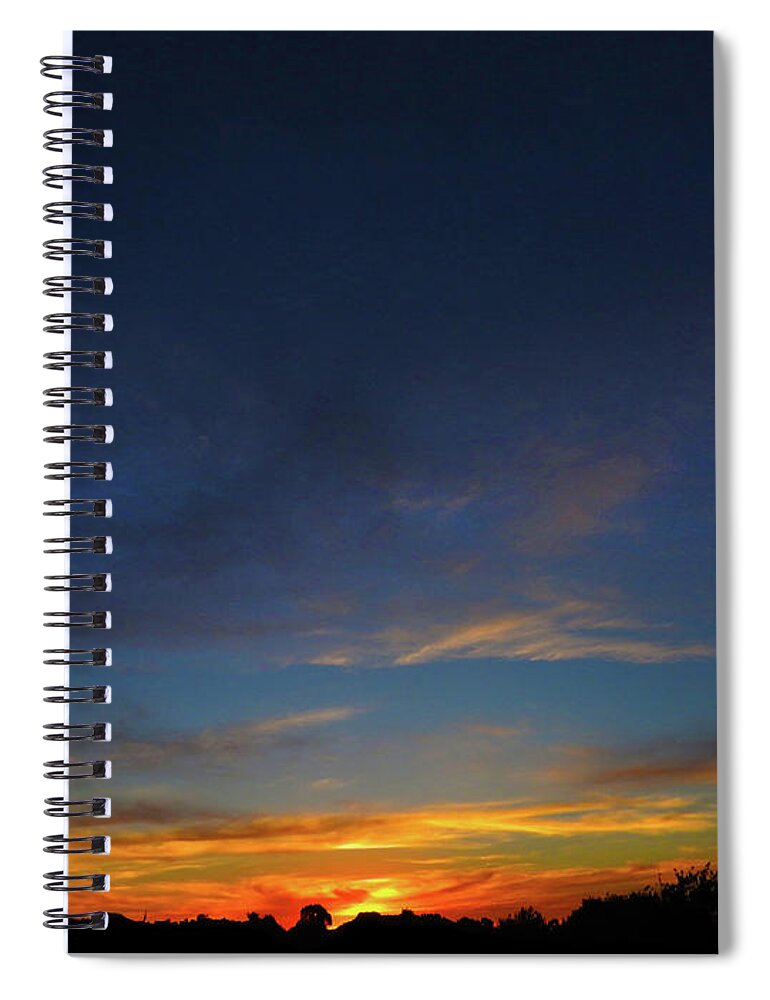 Sunset Spiral Notebook featuring the photograph Twain Sunset by Mark Blauhoefer