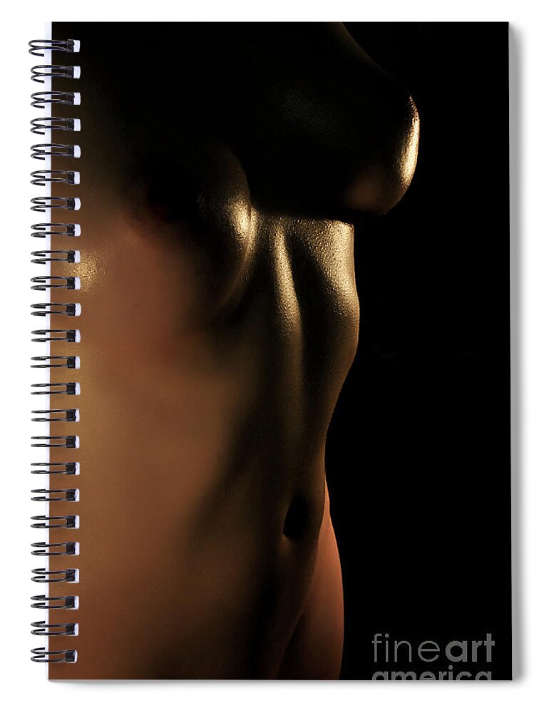 Artistic Photographs Spiral Notebook featuring the photograph Twins in darkness by Robert WK Clark