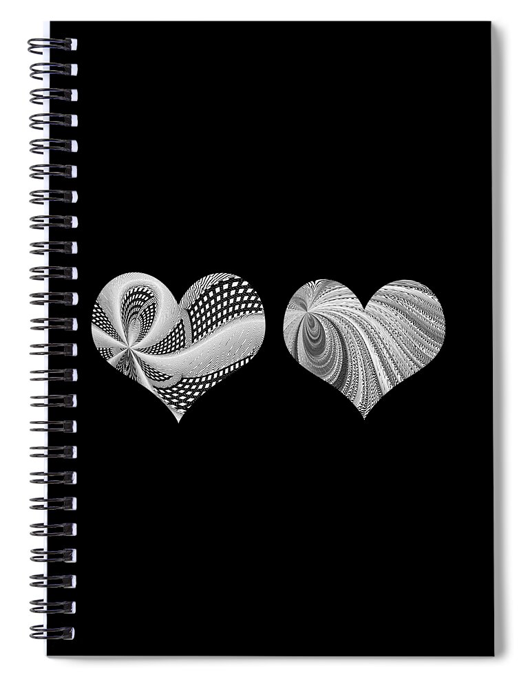 Heart Spiral Notebook featuring the photograph Two Hearts Speeding by Marilyn Cornwell