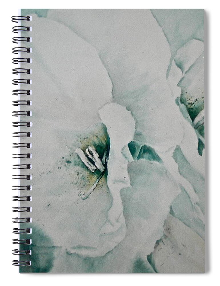 Watercolor Spiral Notebook featuring the painting Two of a Kind by Carolyn Rosenberger
