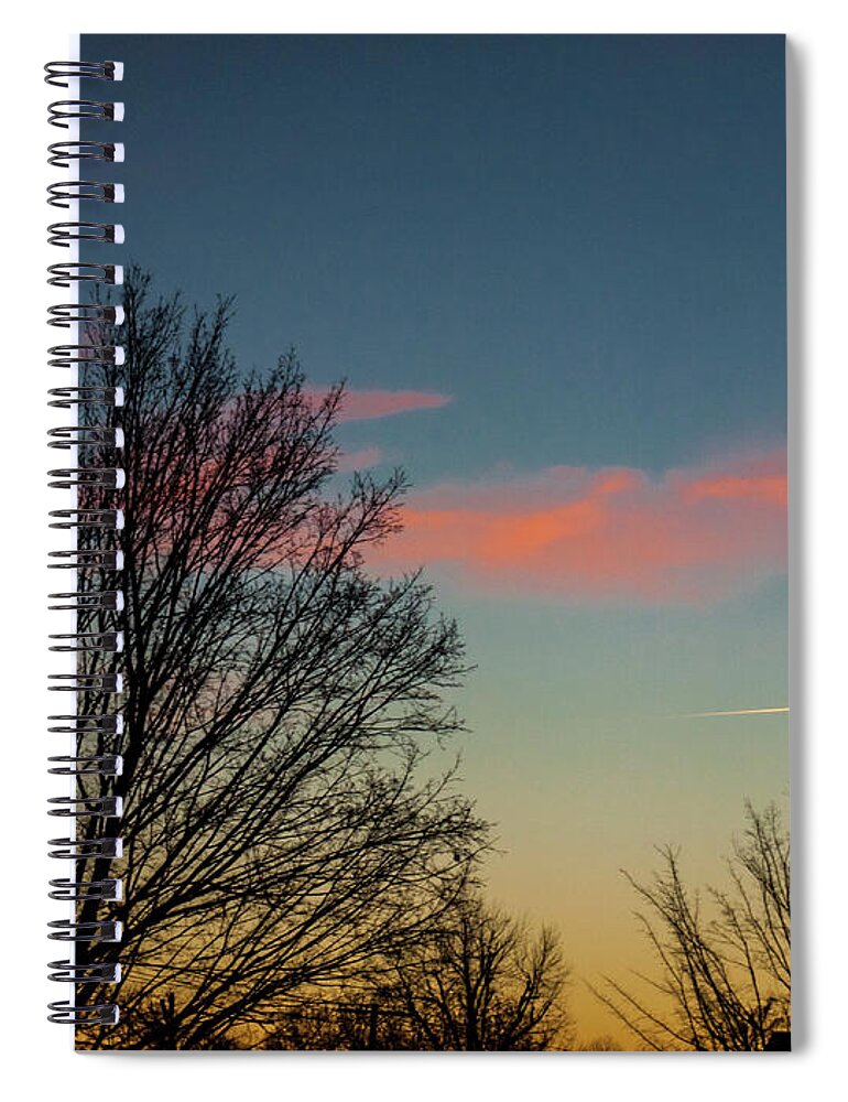 Planes Spiral Notebook featuring the photograph Two Planes by Randy Sylvia