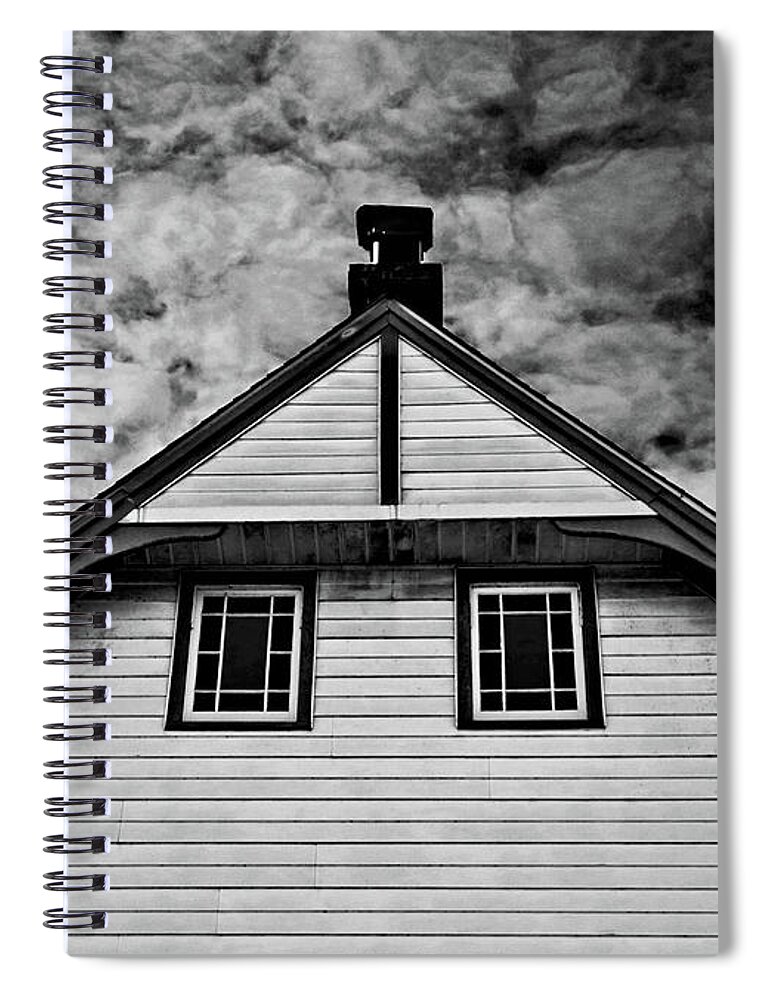 Photo Designs By Suzanne Stout Spiral Notebook featuring the photograph Two Windows by Suzanne Stout