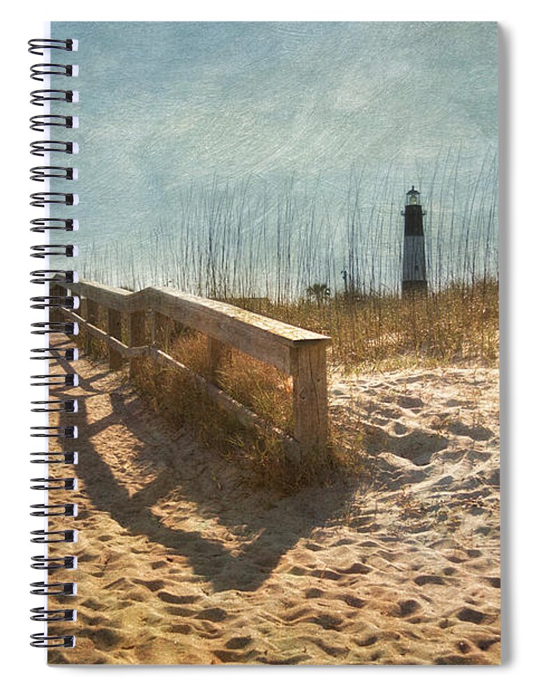 Lighthouse Spiral Notebook featuring the photograph Tybee Island by Kim Hojnacki