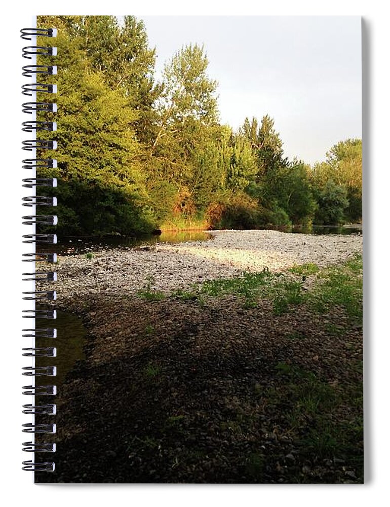 Landscape Spiral Notebook featuring the photograph Umatilla Upriver by Julie Rauscher