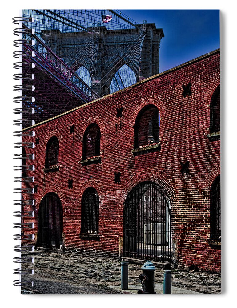 Warehouse Spiral Notebook featuring the photograph Under the Bridge by Chris Lord