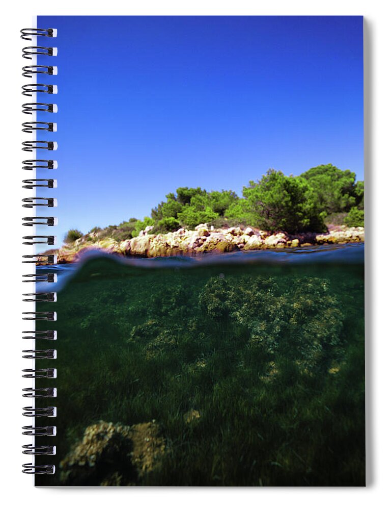 Underwater Spiral Notebook featuring the photograph Underwater Life by Gemma Silvestre