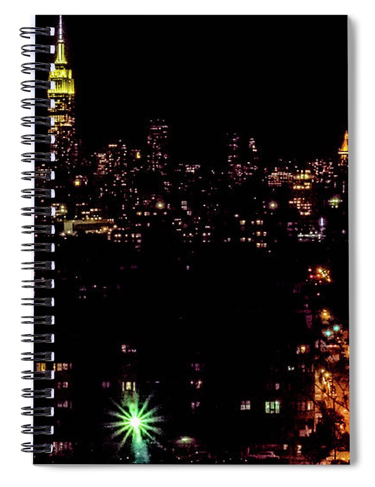 New York Spiral Notebook featuring the photograph Union City NJ Traffic by Leon deVose