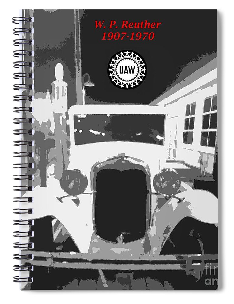 Union Spiral Notebook featuring the photograph Union Made by Barbie Corbett-Newmin