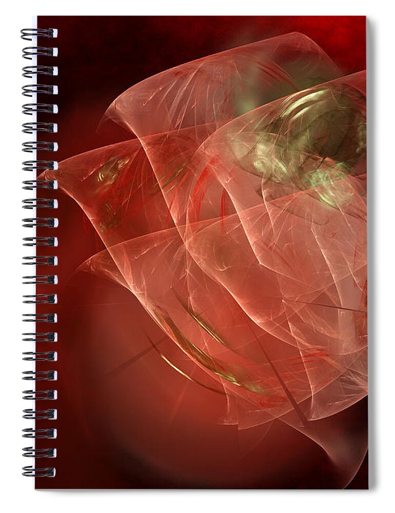 Art Spiral Notebook featuring the digital art Unknown Vision by Jeff Iverson