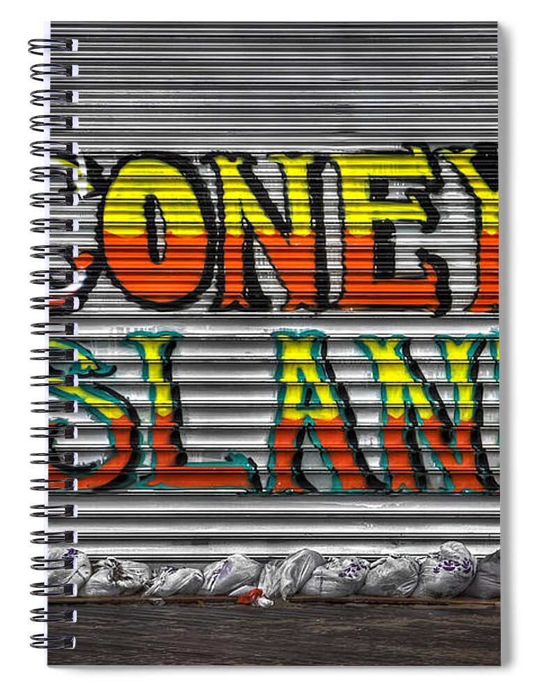 Coney Island Spiral Notebook featuring the photograph Unsinkable by Evelina Kremsdorf