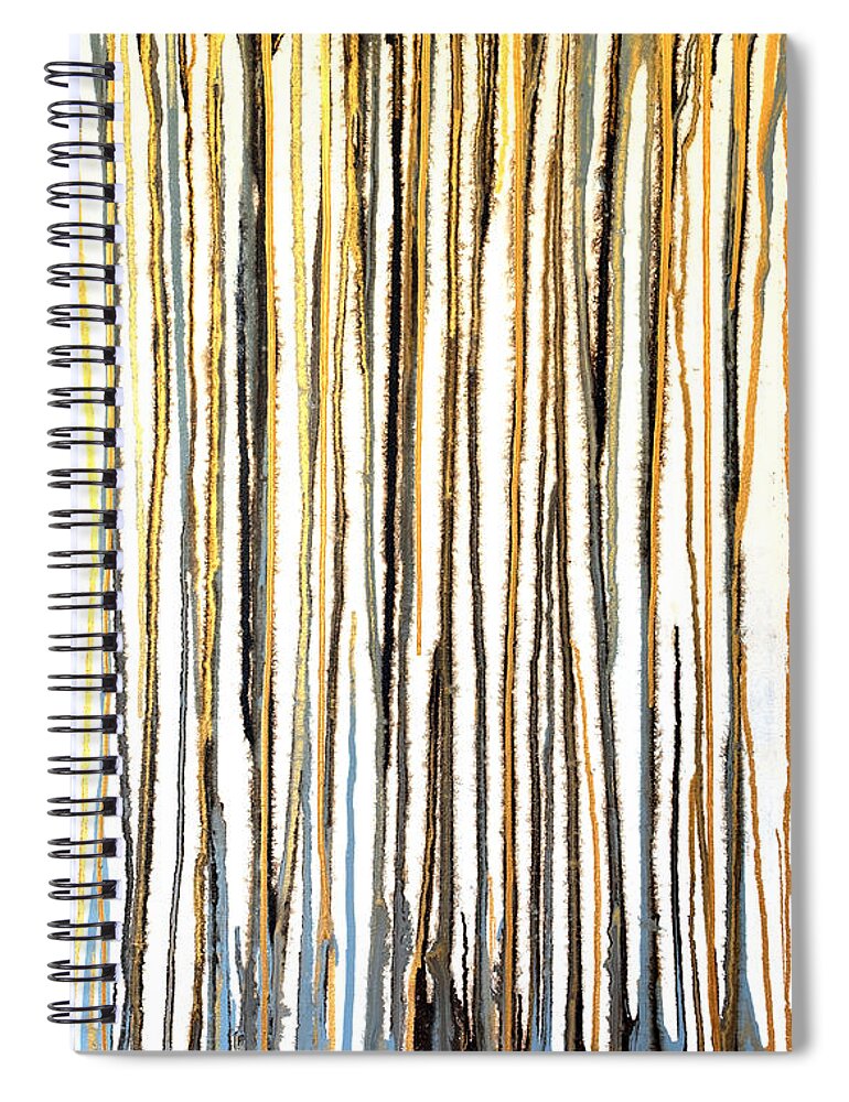 Blue Spiral Notebook featuring the painting Untitled No. 7 by Julie Niemela