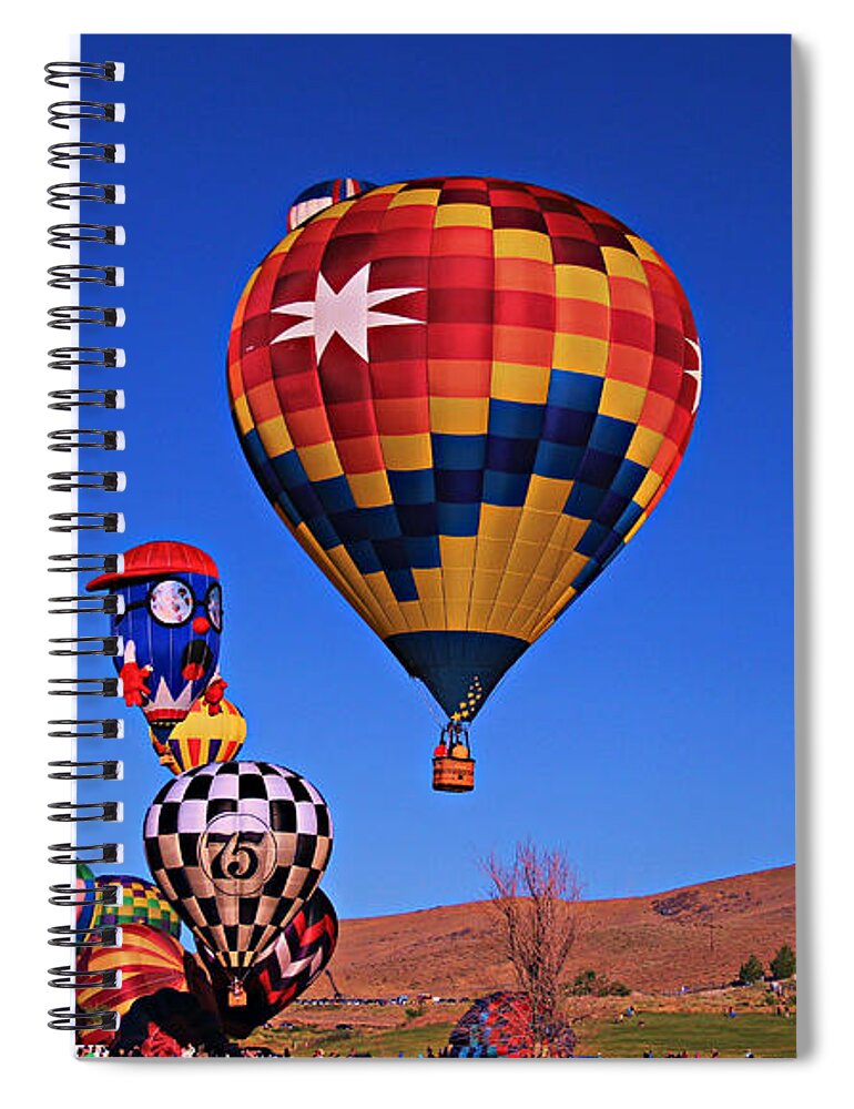Reno Spiral Notebook featuring the photograph Up Up And Away by Sean Sarsfield