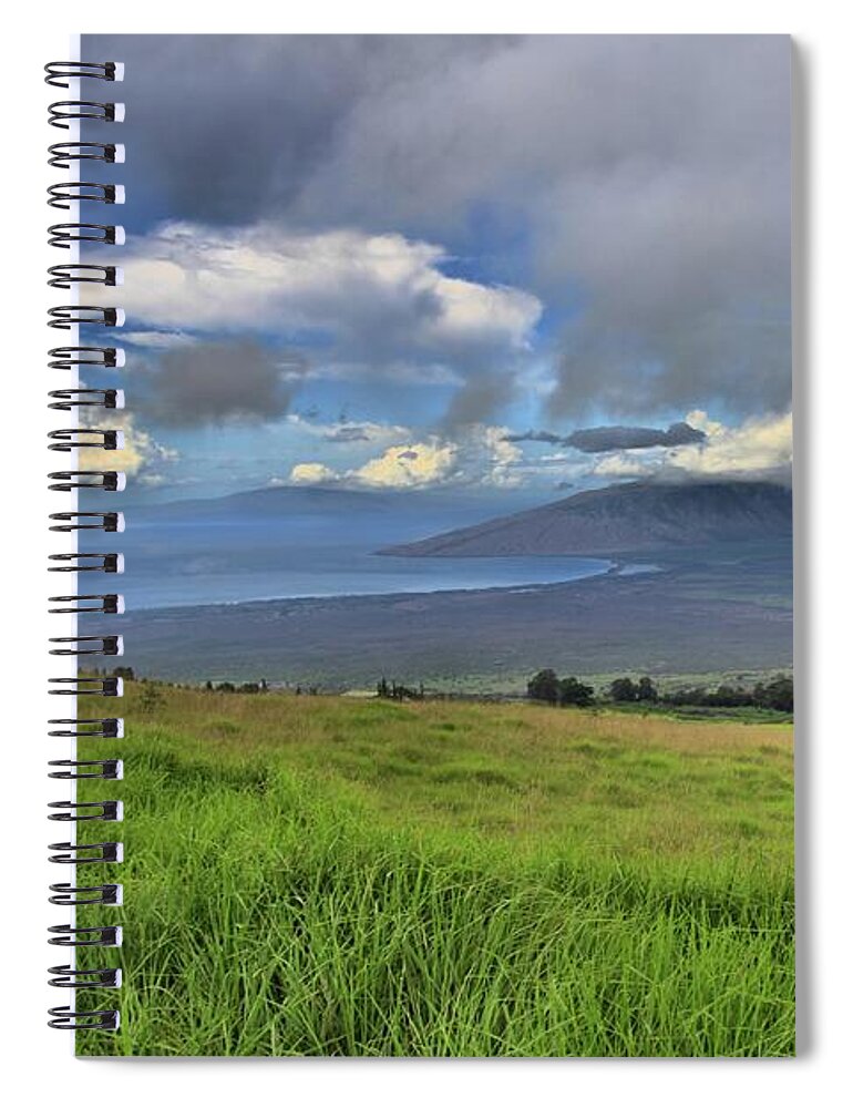 Maui Spiral Notebook featuring the photograph Upcountry Maui by DJ Florek