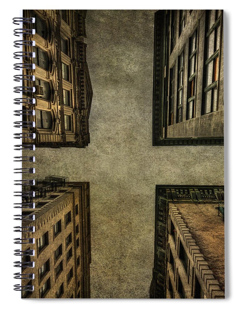 New York Spiral Notebook featuring the photograph Uprising by Evelina Kremsdorf