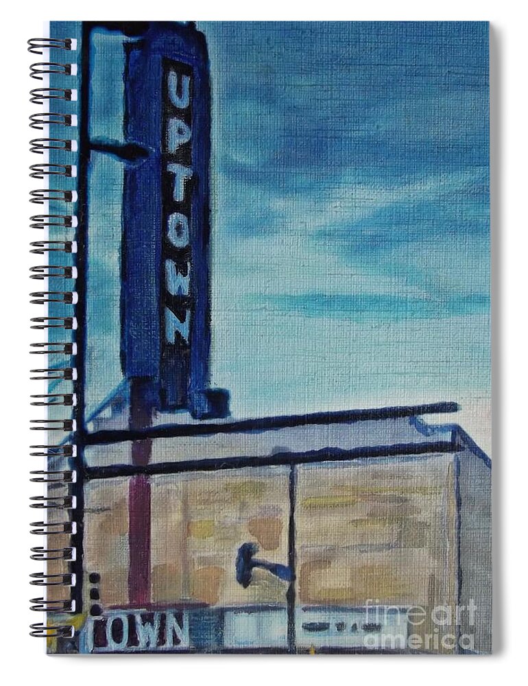 Uptown Spiral Notebook featuring the painting Uptown by Cara Frafjord