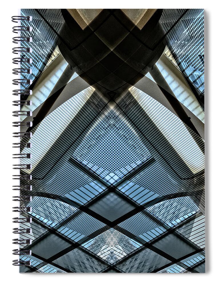 Cta Spiral Notebook featuring the photograph Urban abstract IV by Izet Kapetanovic