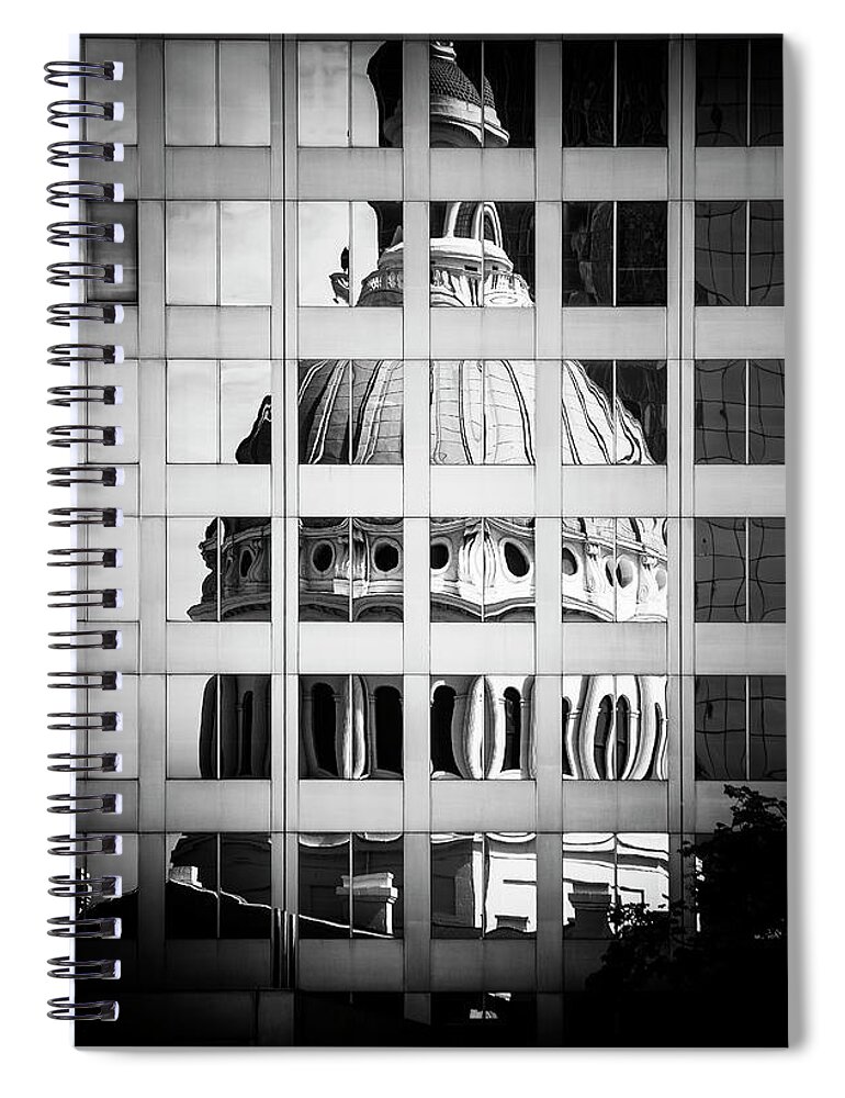 Blumwurks Spiral Notebook featuring the photograph Urban Distortion by Matthew Blum