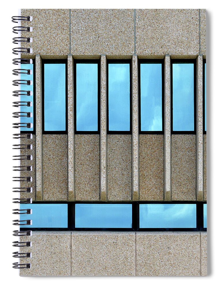 Urban Spiral Notebook featuring the photograph Square - Urban Reflection by Stuart Allen