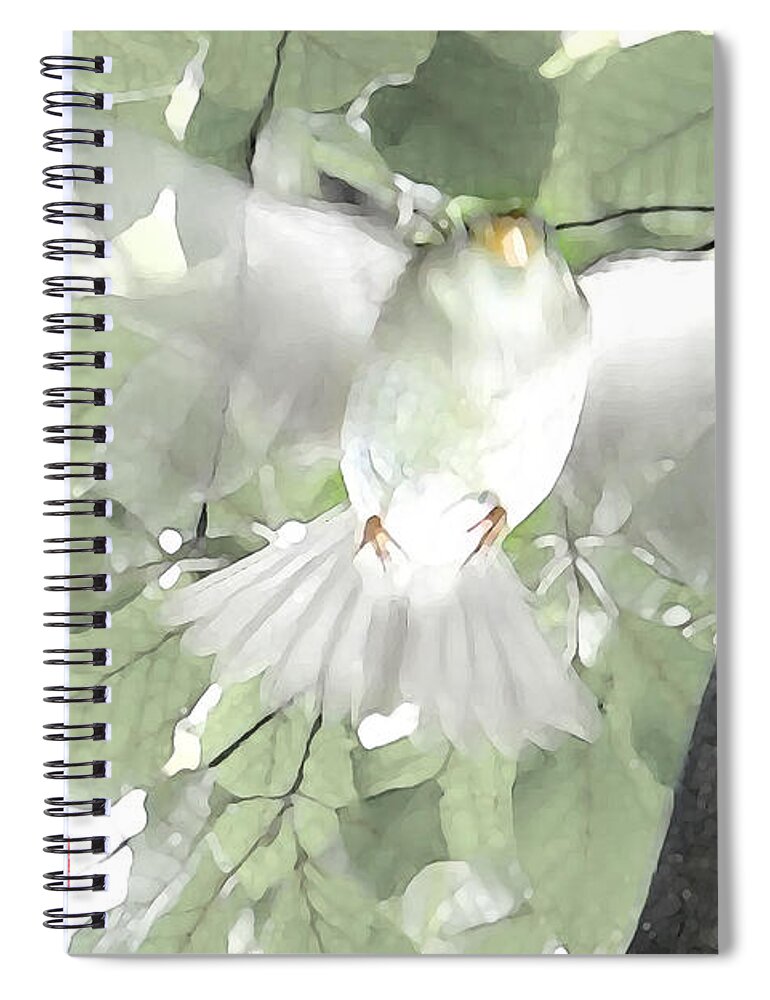 Bird Spiral Notebook featuring the photograph Urge to Fly by John Poon