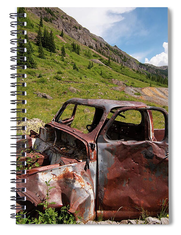 Colorado Spiral Notebook featuring the photograph Used and Abused by Steve Stuller