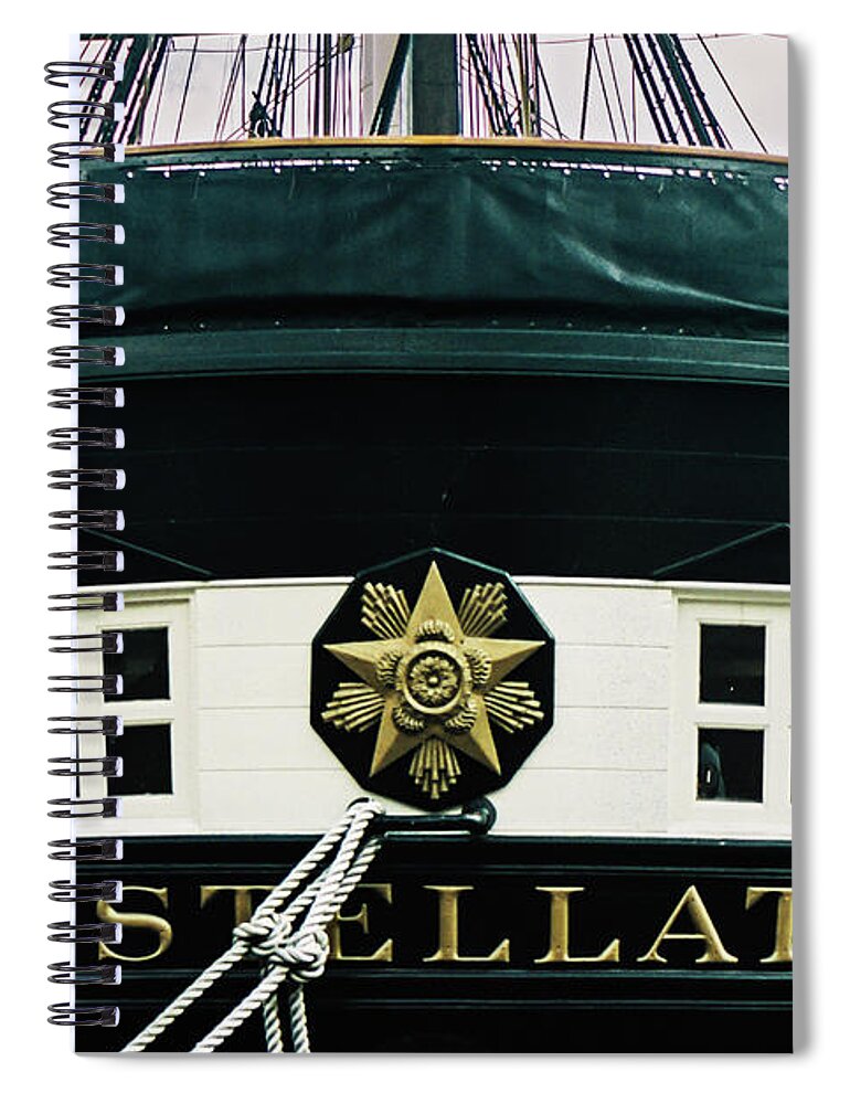 Ships Spiral Notebook featuring the photograph USS Constellation by Stewart Helberg