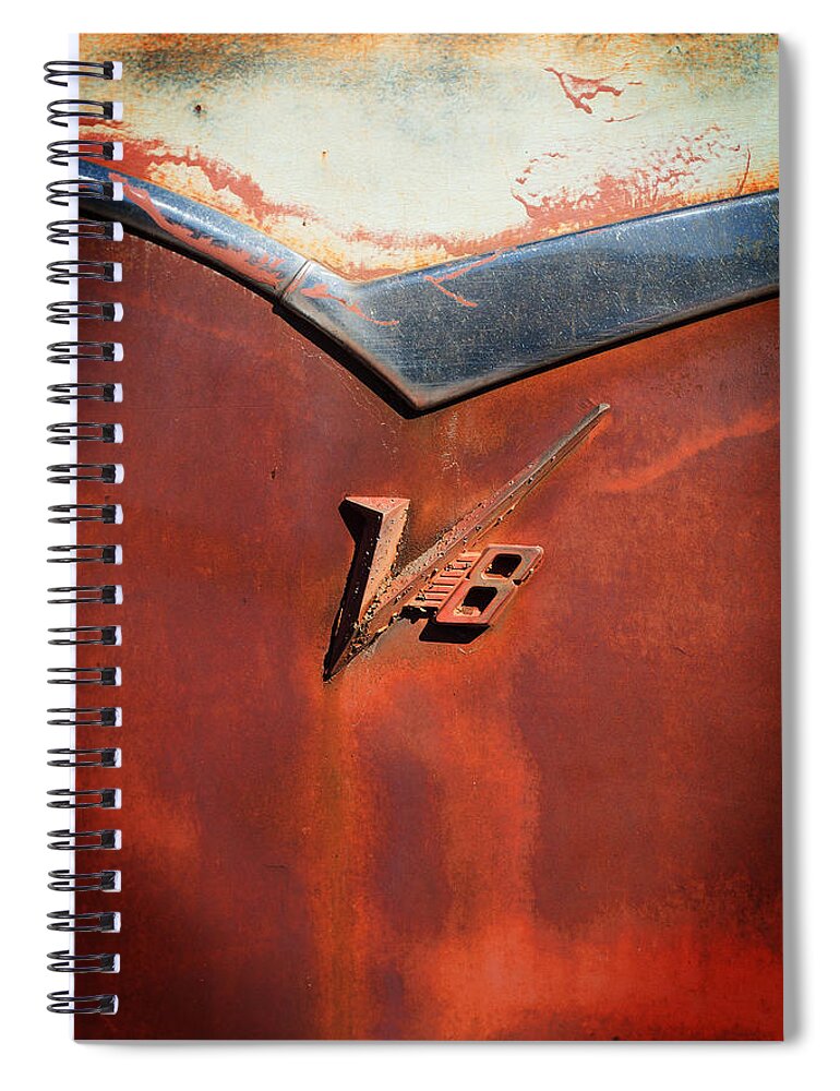 Cars Spiral Notebook featuring the photograph V8 by Bud Simpson