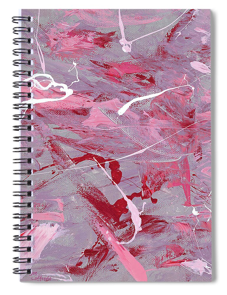 Valentine Spiral Notebook featuring the painting Valentine 90 by Joe Loffredo