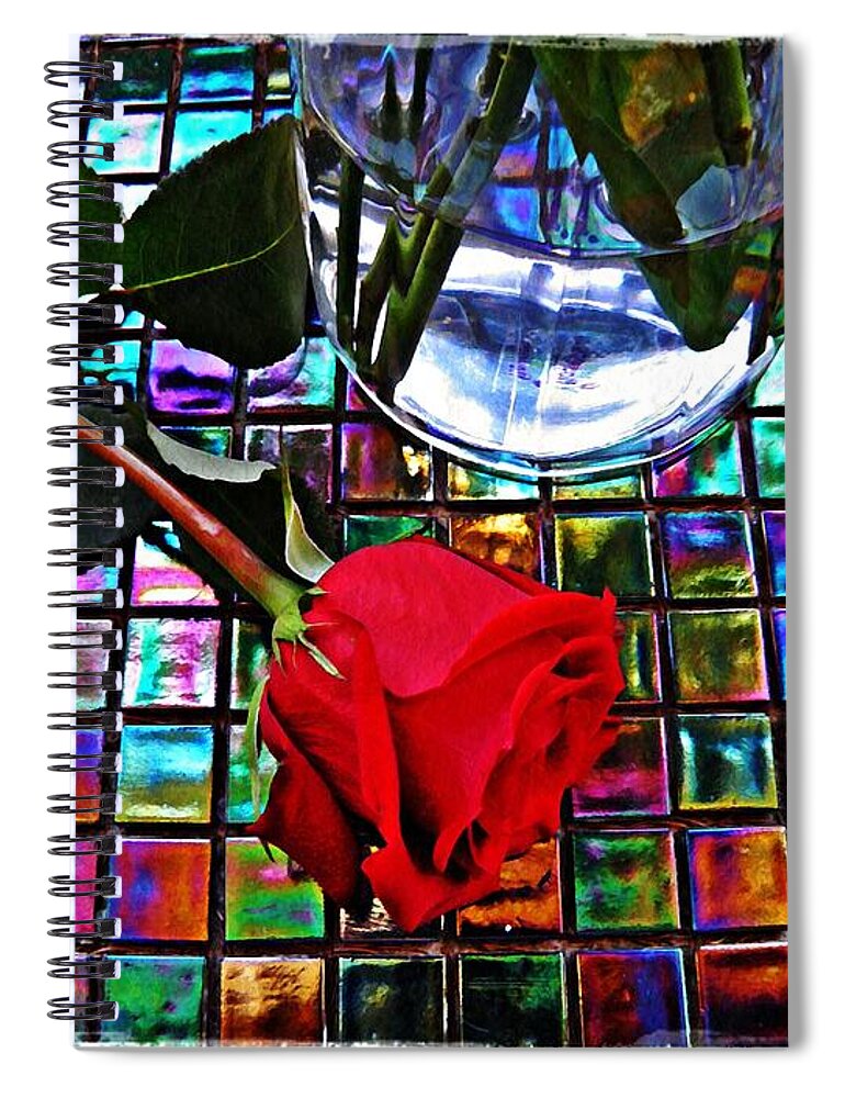 Rose Spiral Notebook featuring the photograph Valentine's Day by Sarah Loft