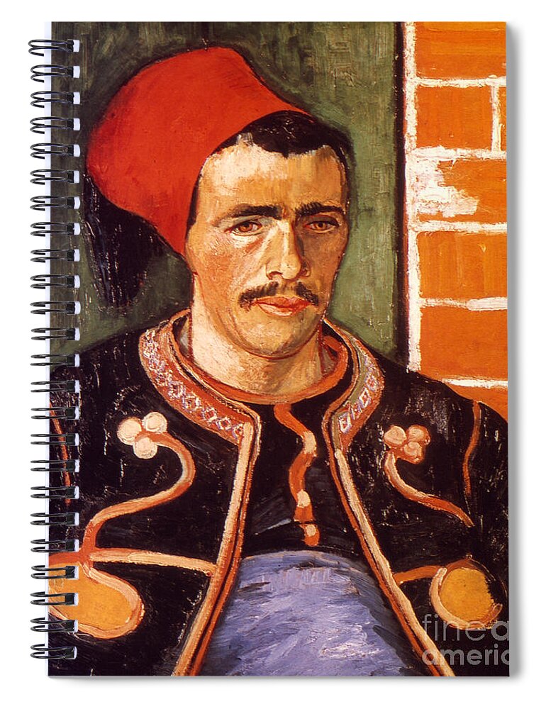 1888 Spiral Notebook featuring the photograph Van Gogh: The Zouave, 1888 by Granger
