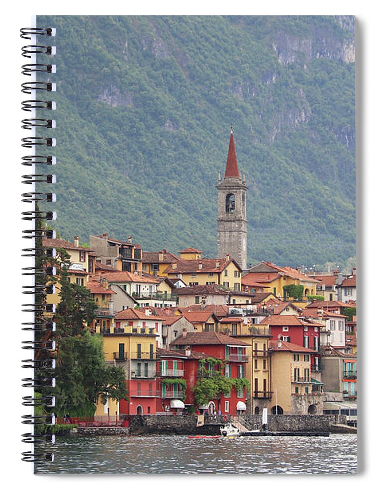 Italy Spiral Notebook featuring the photograph Varenna Lake Como 8198 by Jack Schultz