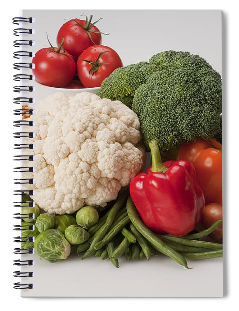 Broccoli Spiral Notebook featuring the photograph Vegetables by George Mattei