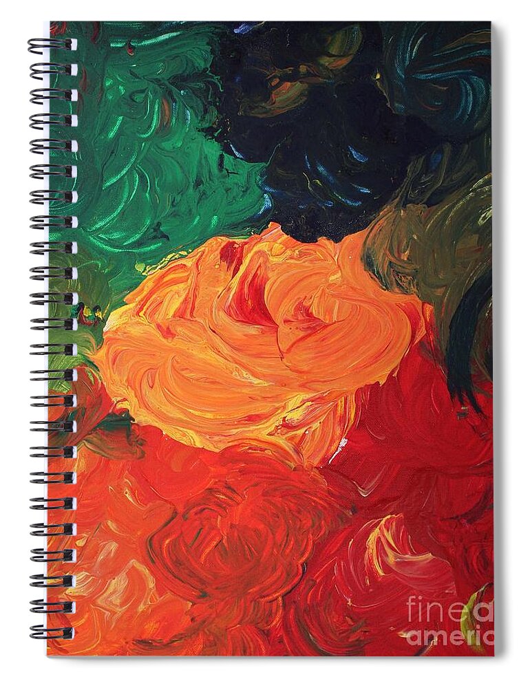 Veggies Spiral Notebook featuring the painting Veggies by Sarahleah Hankes