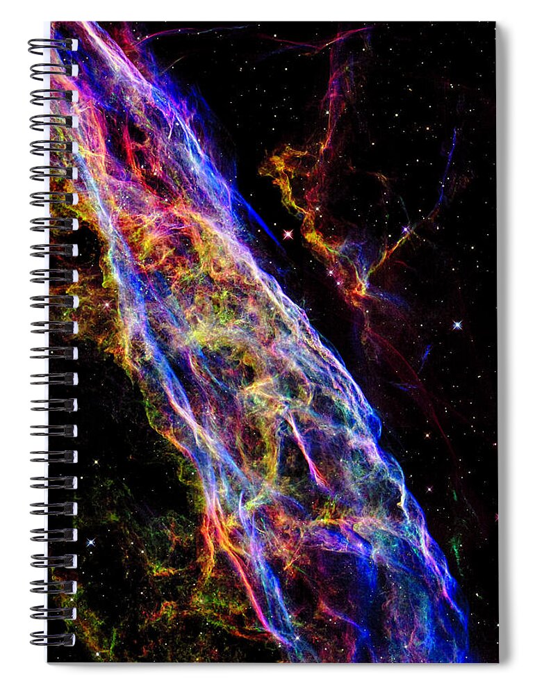 Veil Nebula Spiral Notebook featuring the photograph Veil Nebula by Weston Westmoreland