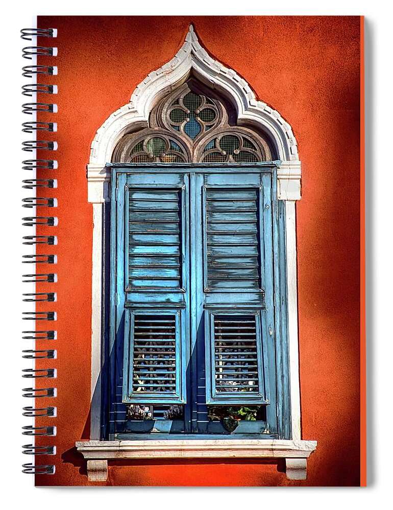 Venice Spiral Notebook featuring the photograph Venetian Window I by Harriet Feagin