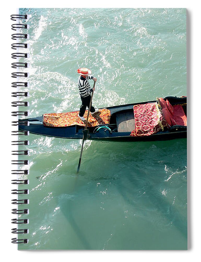 Sea Spiral Notebook featuring the photograph Venice-4 by Valeriy Mavlo