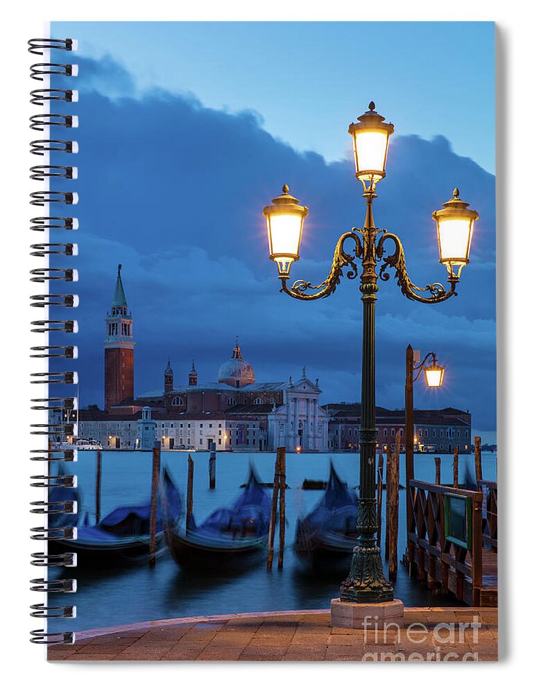 Venice Spiral Notebook featuring the photograph Venice Dawn V by Brian Jannsen
