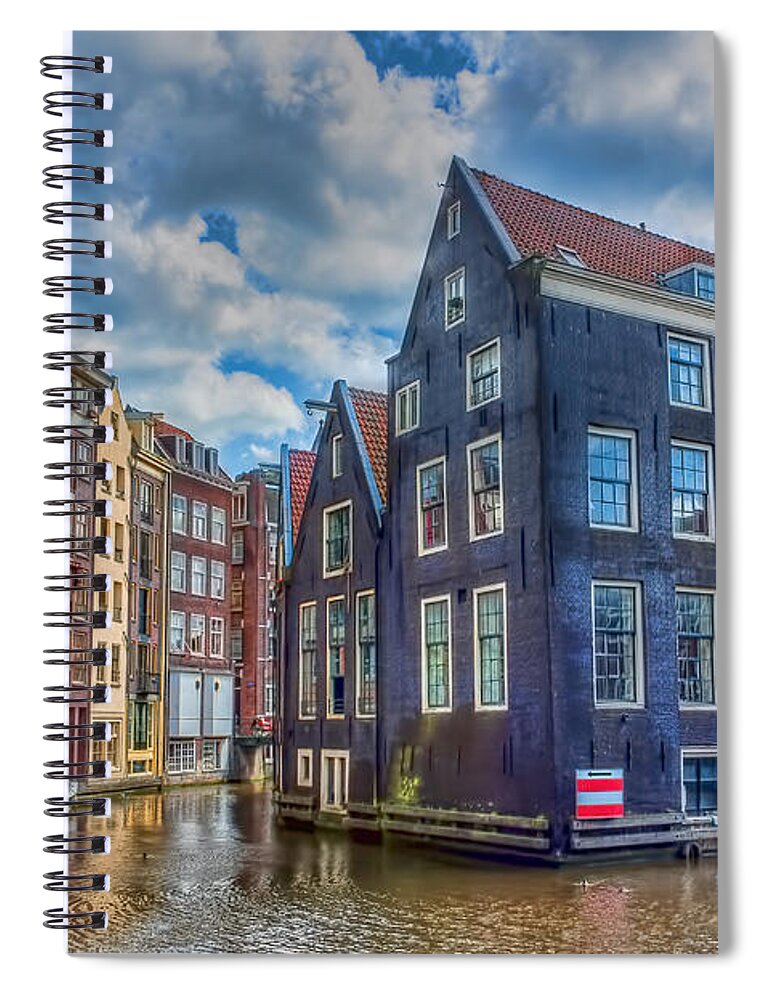 Amsterdam Spiral Notebook featuring the photograph Venice Of The North by Nadia Sanowar