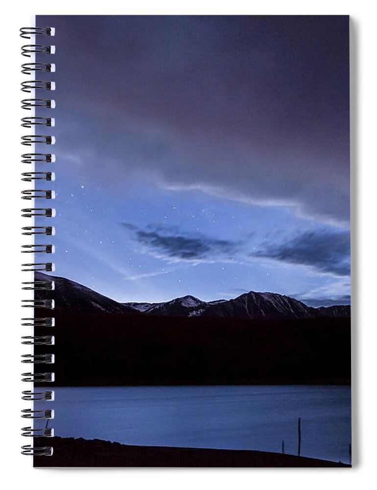 Calfornia Spiral Notebook featuring the photograph Venus over Grant Lake by Cat Connor
