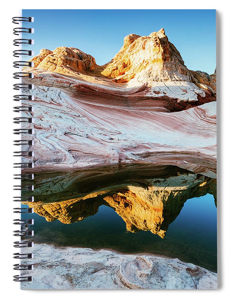 Landscape Spiral Notebook featuring the photograph Vermillion cliffs at sunrise, Utah, USA by Matteo Colombo