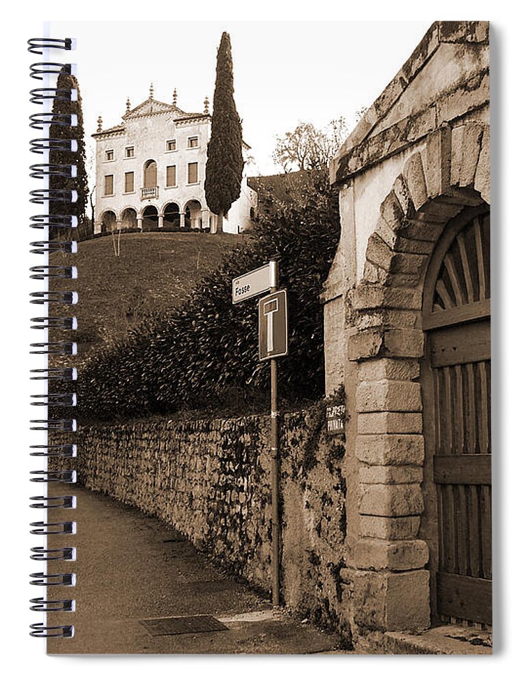 Via Fosse Spiral Notebook featuring the photograph Via Fosse by Donna Corless