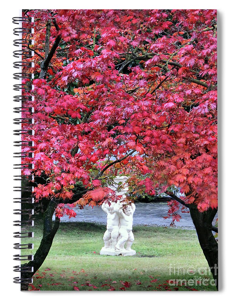 Lenno Spiral Notebook featuring the photograph Vibrant Autunno Italiano by Jennie Breeze